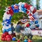 151PCS Patriotic Red White and Blue Balloon Garland Arch Kit with Exploding Star Balloons – 4th of July, Memorial Day, Veterans Day, Graduation, Baseball & USA Theme Party Decorations